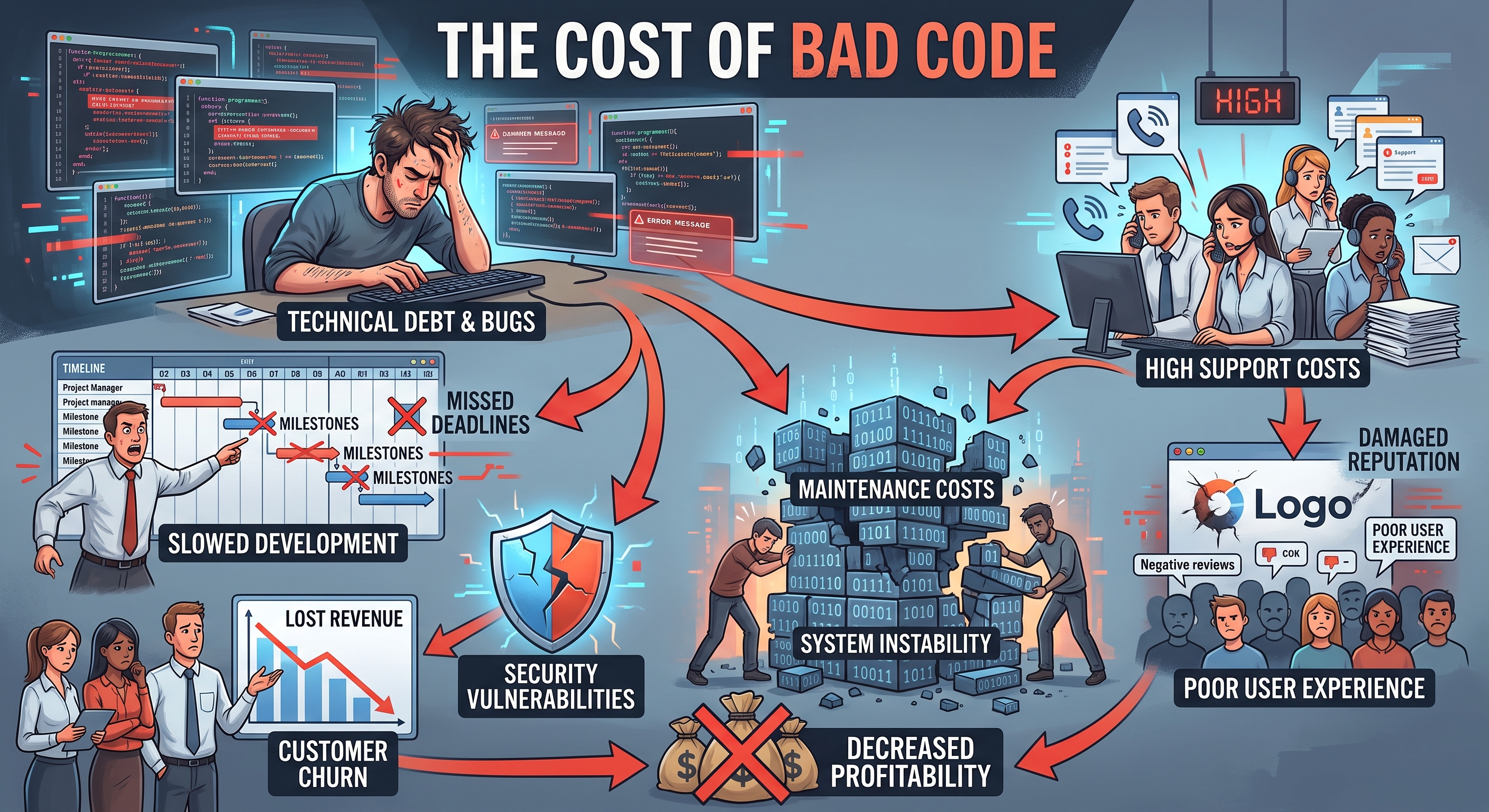 Cost of bad code: Why Vetted Tech Freelancers Save You Money in the Long Run