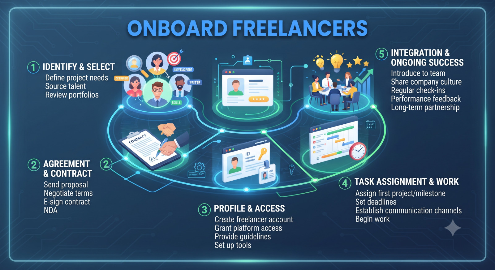 How to Onboard Freelancers Successfully: The Ultimate Guide