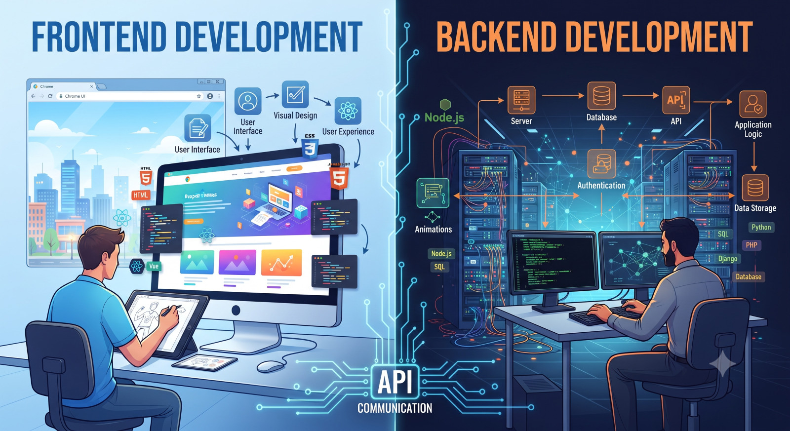 Frontend vs. Backend Development: Understanding the Key Differences