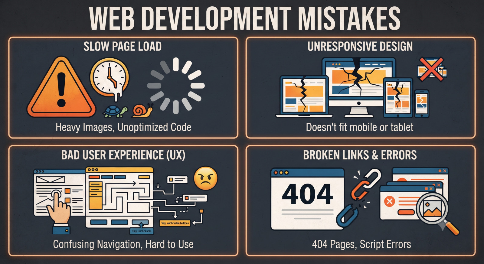 Web Development Mistakes That Hurt Website Performance: A Comprehensive Guide to Optimization