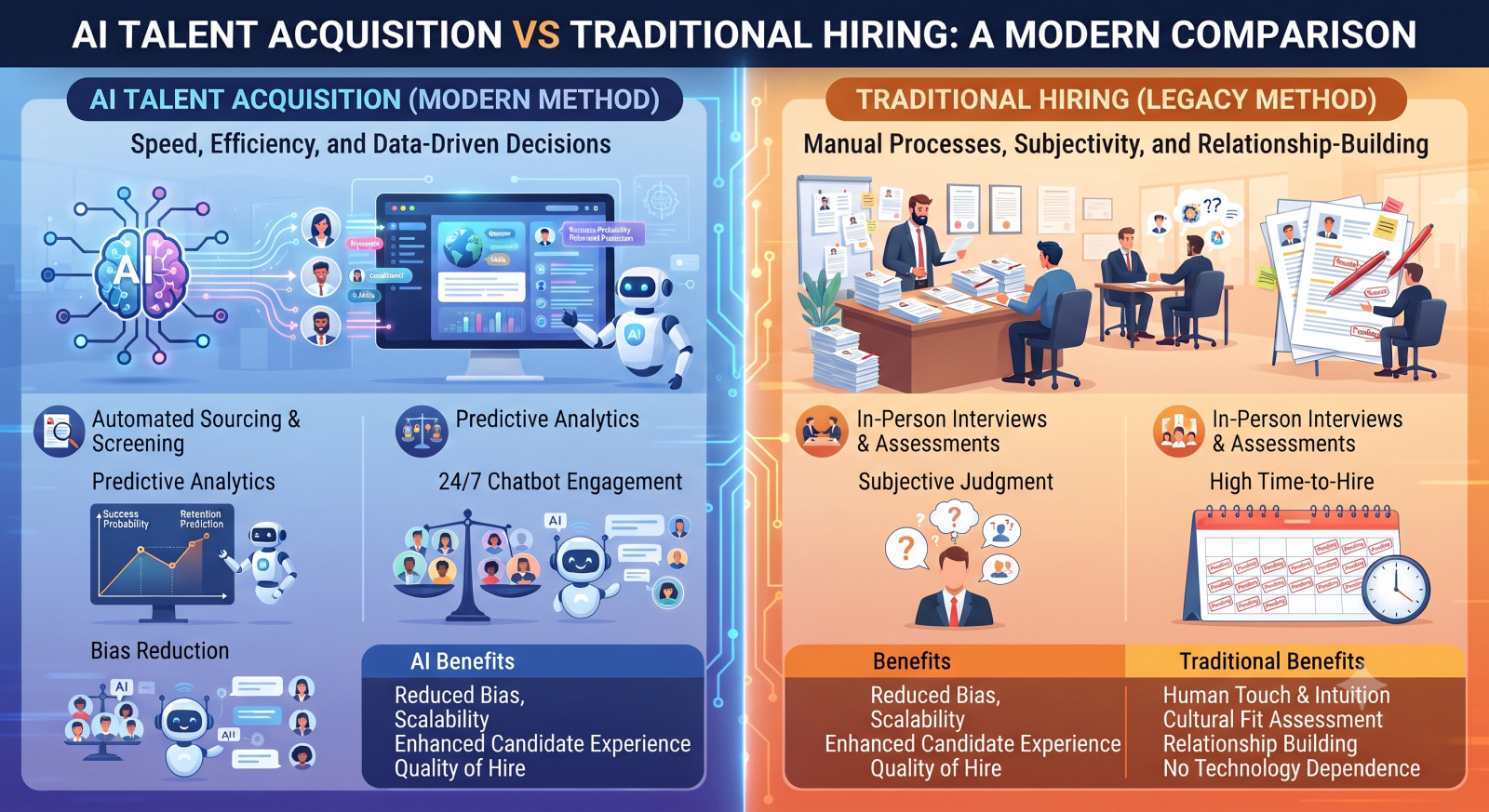 AI Talent Acquisition vs Traditional Hiring: What’s the Difference?