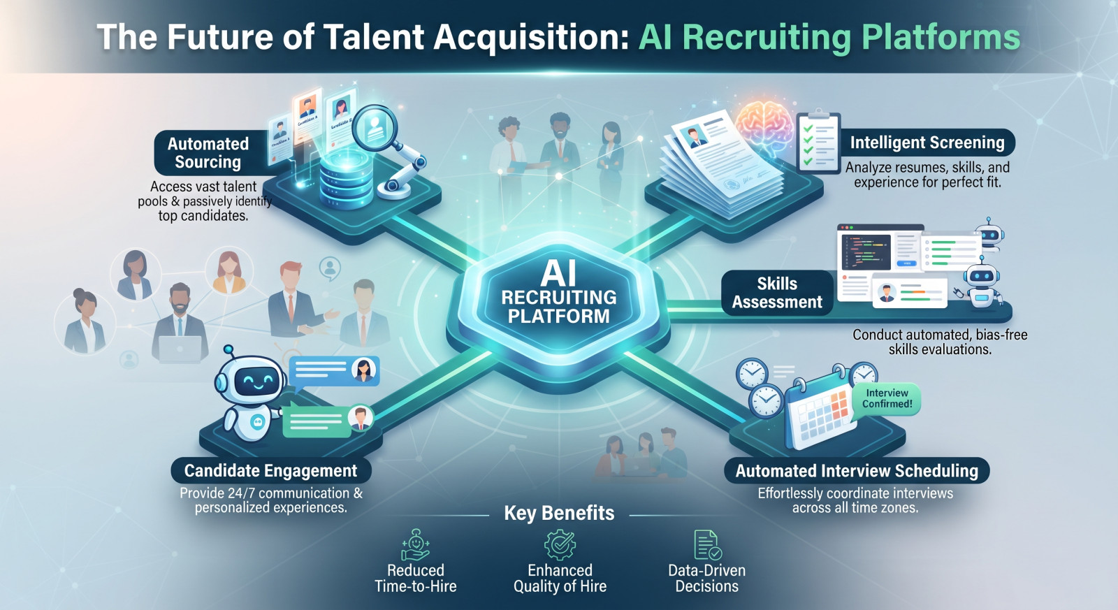 Top AI Recruiting Platforms Compared: Features, Pros, and Cons