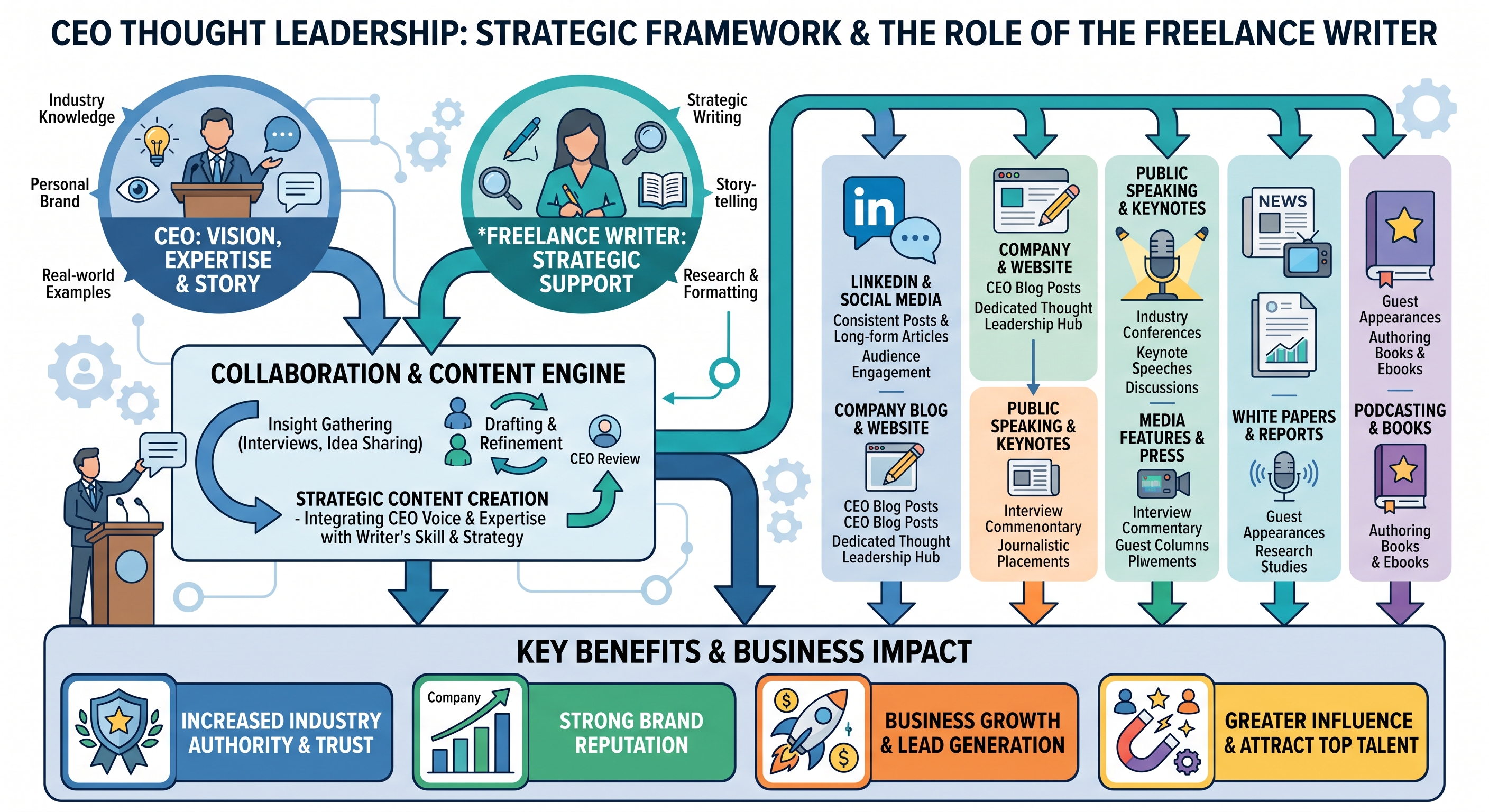 Building CEO’s Thought Leadership: How Freelance Writers Can Elevate Your Brand