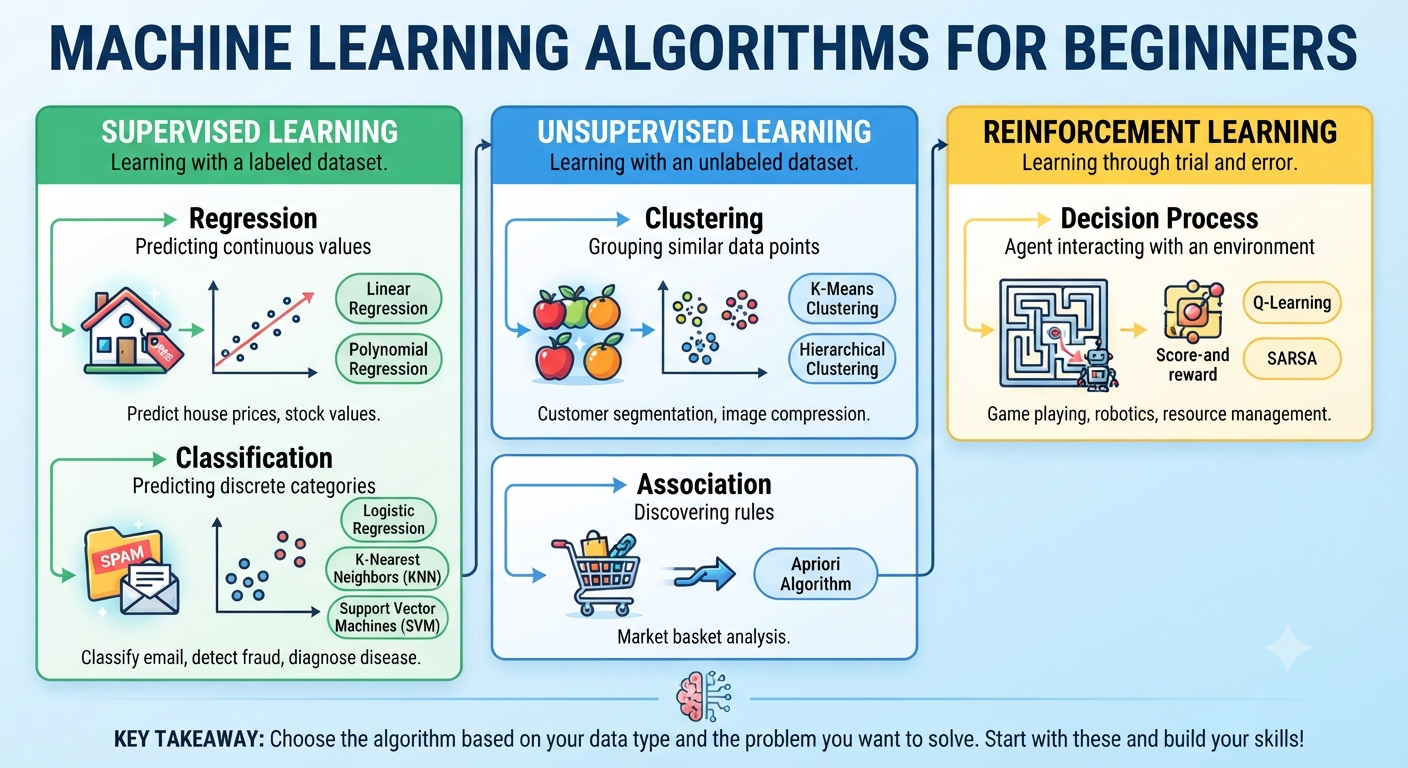 Best Machine Learning Algorithms Every Beginner Should Know